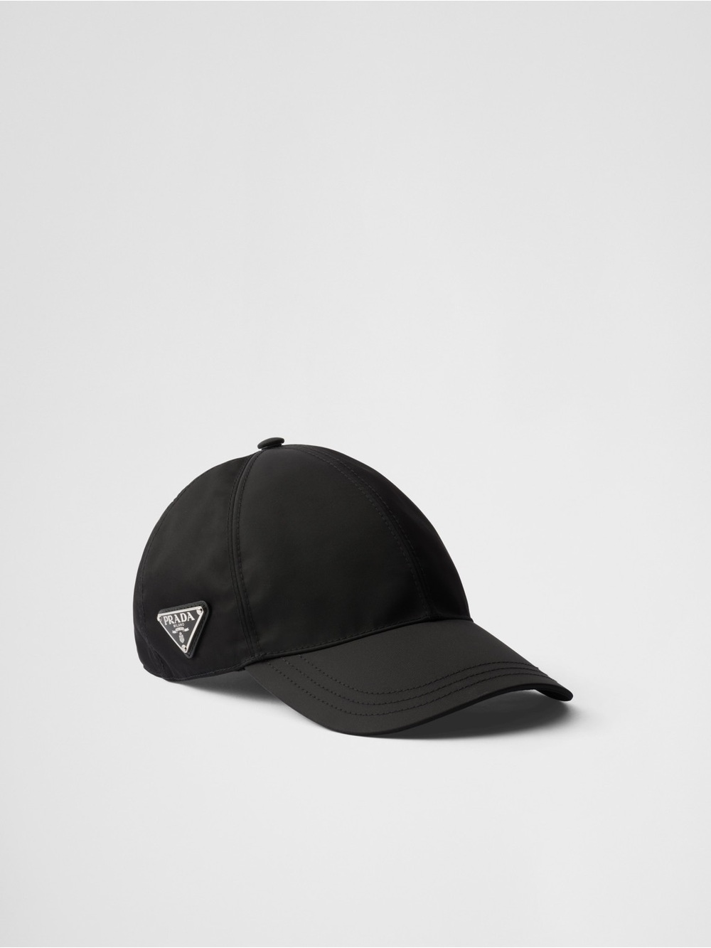Prada Black Re-Nylon Satin Baseball Cap – Size L